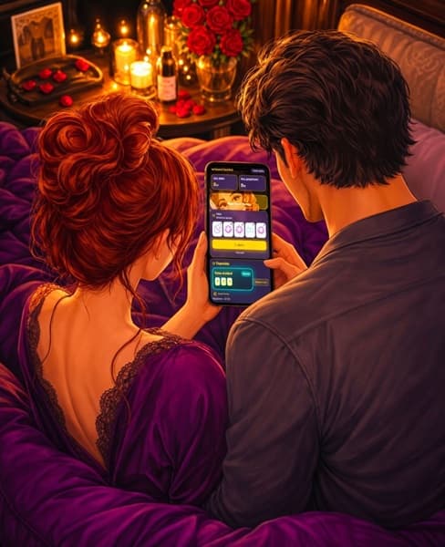 Couple playing together on Intimate Challenge